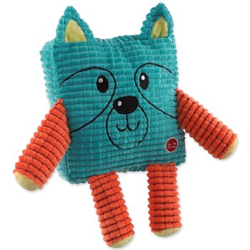 Hračka Dog Fantasy Cuties Čtvercové zvířátko, petrolejově zelené 17,5cm-KS