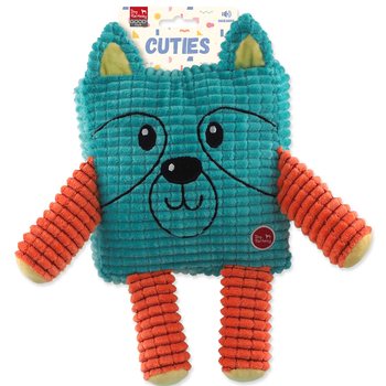 Hračka Dog Fantasy Cuties Čtvercové zvířátko, petrolejově zelené 17,5cm-KS