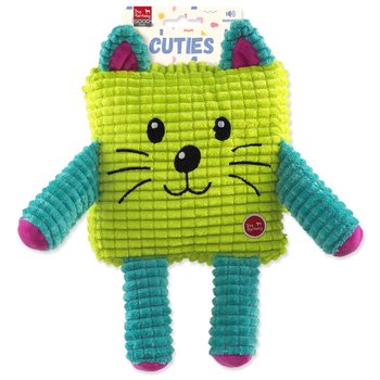 Hračka Dog Fantasy Cuties Čtvercové zvířátko, žluté 17,5cm-KS