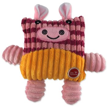 Hračka Dog Fantasy Cuties Čtvercová kráva, růžová 12,5cm-KS