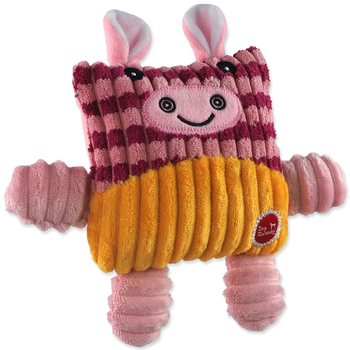 Hračka Dog Fantasy Cuties Čtvercová kráva, růžová 12,5cm-KS