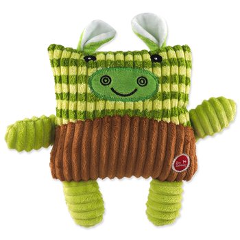 Hračka Dog Fantasy Cuties Čtvercová kráva, zelená 17,5cm-KS