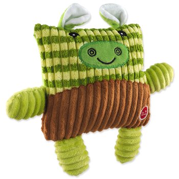Hračka Dog Fantasy Cuties Čtvercová kráva, zelená 17,5cm-KS