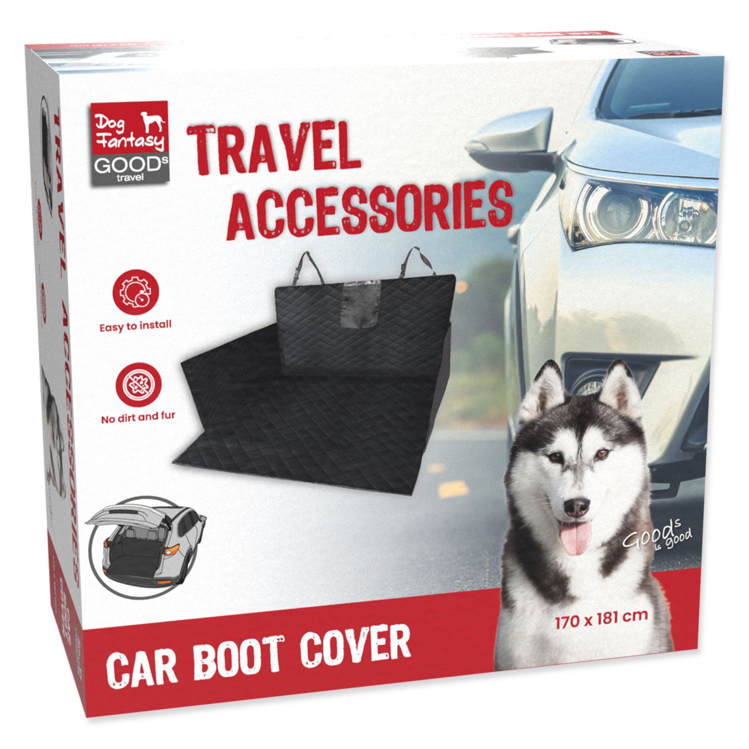 Potah Dog Fantasy do zavazadlového prostoru  170x181cm-KS