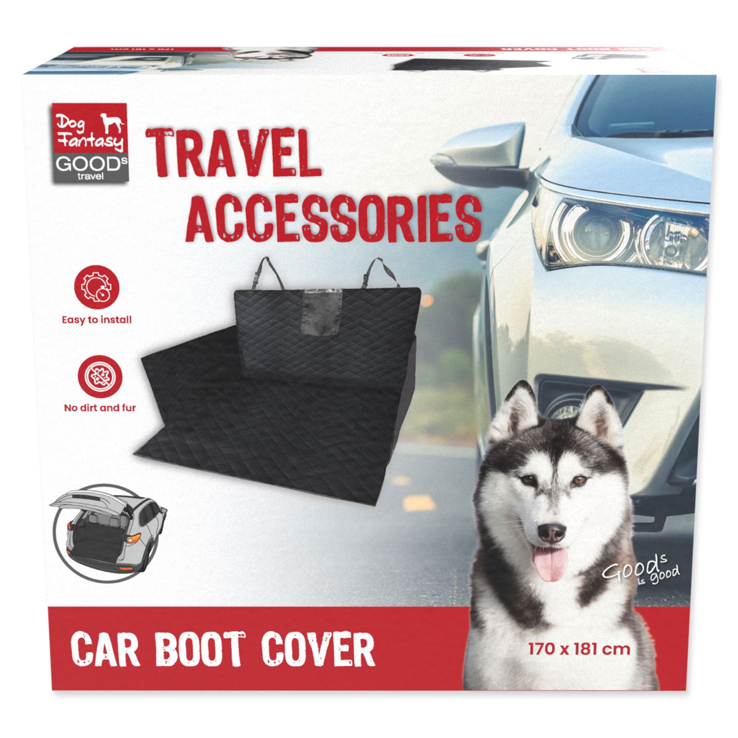 Potah Dog Fantasy do zavazadlového prostoru  170x181cm-KS