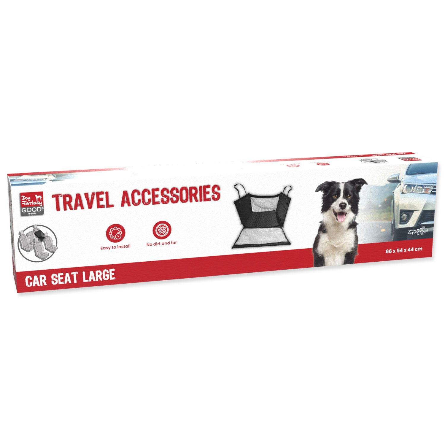 Sedačka Dog Fantasy do auta velká 66x54x44cm -KS