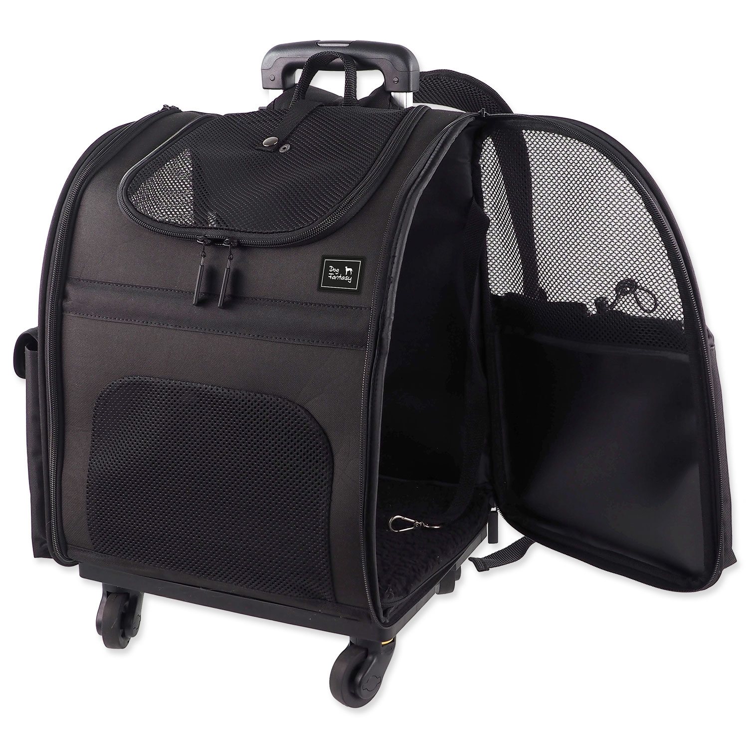 Taška Dog Fantasy Travel 2v1 Flow na kolečkách 34x29x52cm-KS