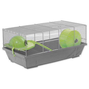 Klec Small Animals Erik šedá, výbava zelená 50,5x28x25cm-KS