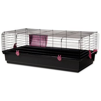 Klec Small Animals Michal černá, výbava fuchsiová 100x55x39cm-KS