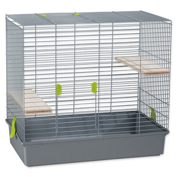 Klec Small Animals Kotrba pro činčily šedá 70x40x65cm-KS
