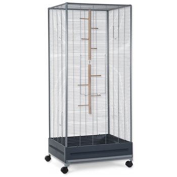 Klec Small Animals Kamil pro veverky šedá, výbava tmavě šedá a šedá 65x54x150cm-KS