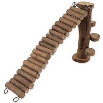 Prolézačka Small Animals dřevěná se schůdky 19x30cm-KS