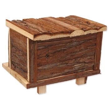 Domek Small Animals Srub dřevěný s kůrou 18x13x13,5cm-KS