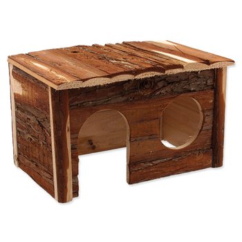 Domek Small Animals dřevěný s kůrou 28x18x16cm-KS