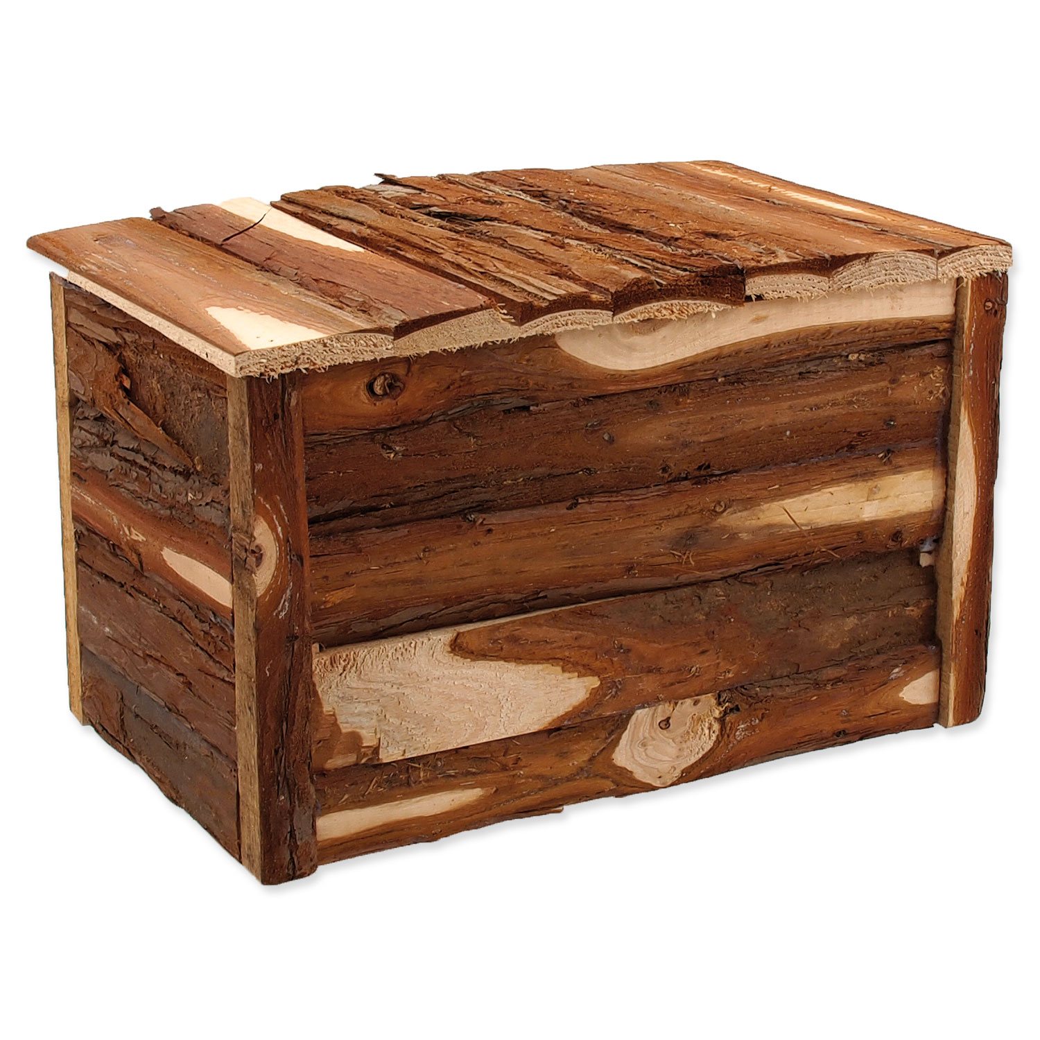 Domek Small Animals dřevěný s kůrou 28x18x16cm-KS