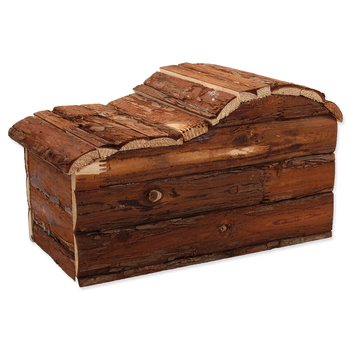 Domek Small Animals Kaskada dřevěný s kůrou 31x19x19cm-KS