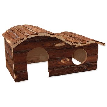 Domek Small Animals Kaskada dřevěný s kůrou 43x28x22cm-KS