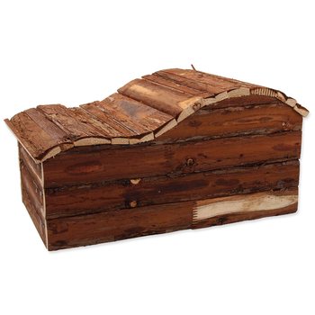 Domek Small Animals Kaskada dřevěný s kůrou 43x28x22cm-KS