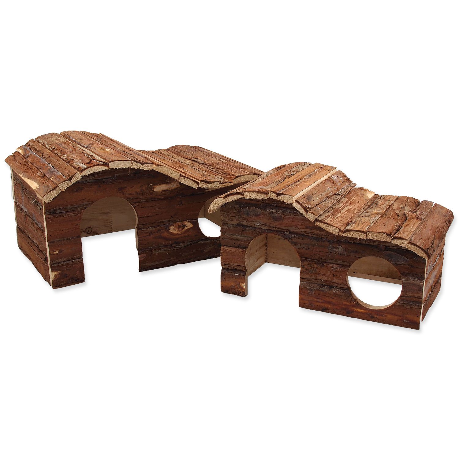 Domek Small Animals Kaskada dřevěný s kůrou 43x28x22cm-KS