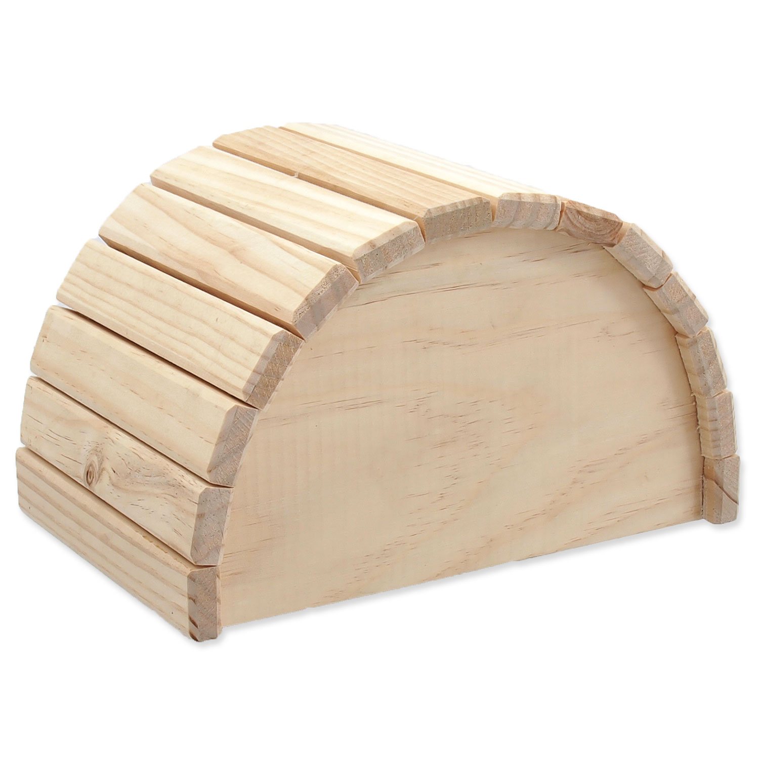 Domek Small Animals Půlkruh dřevěný 24x17x15cm-KS