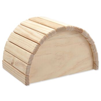 Domek Small Animals Půlkruh dřevěný 24x17x15cm-KS