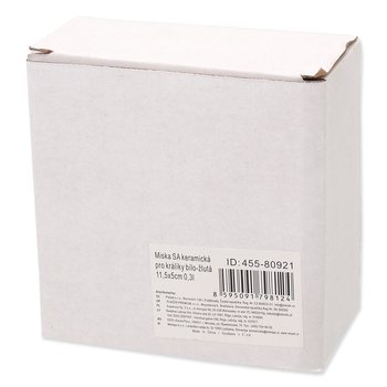 Miska Small Animals keramická pro králíky bílo-žlutá 11,5x5cm 300ml-KS