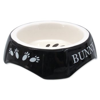 Miska Small Animals potisk Bunny černá 15x15x4,5cm-KS