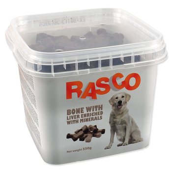 Pochoutka Rasco kost kalciová s játry 2,5cm 550g-KS