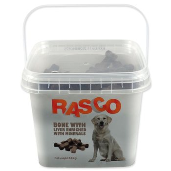 Pochoutka Rasco kost kalciová s játry 2,5cm 550g-KS