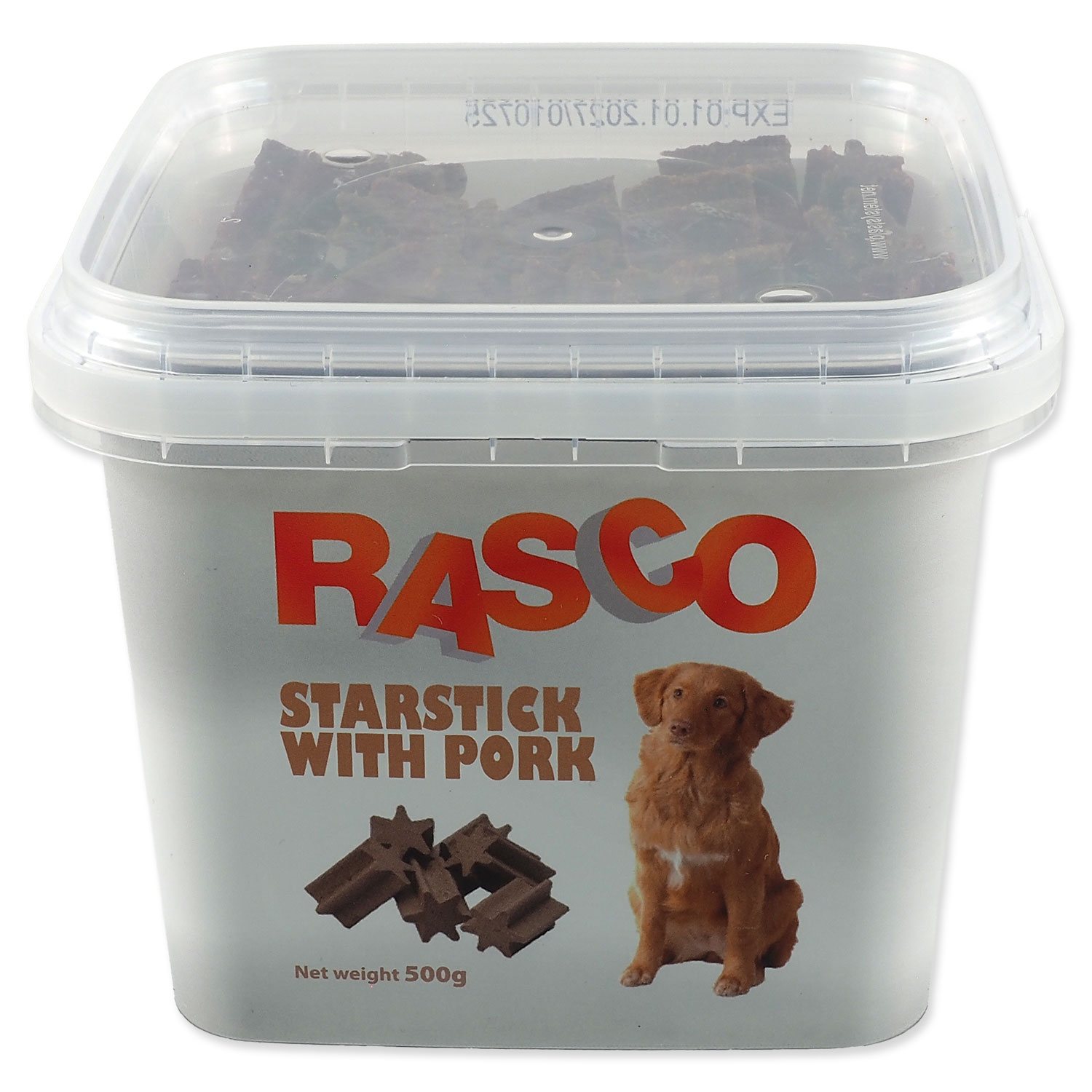 Pochoutka Rasco tyčinky ve tvaru hvězdy 2,5cm 500g-KS