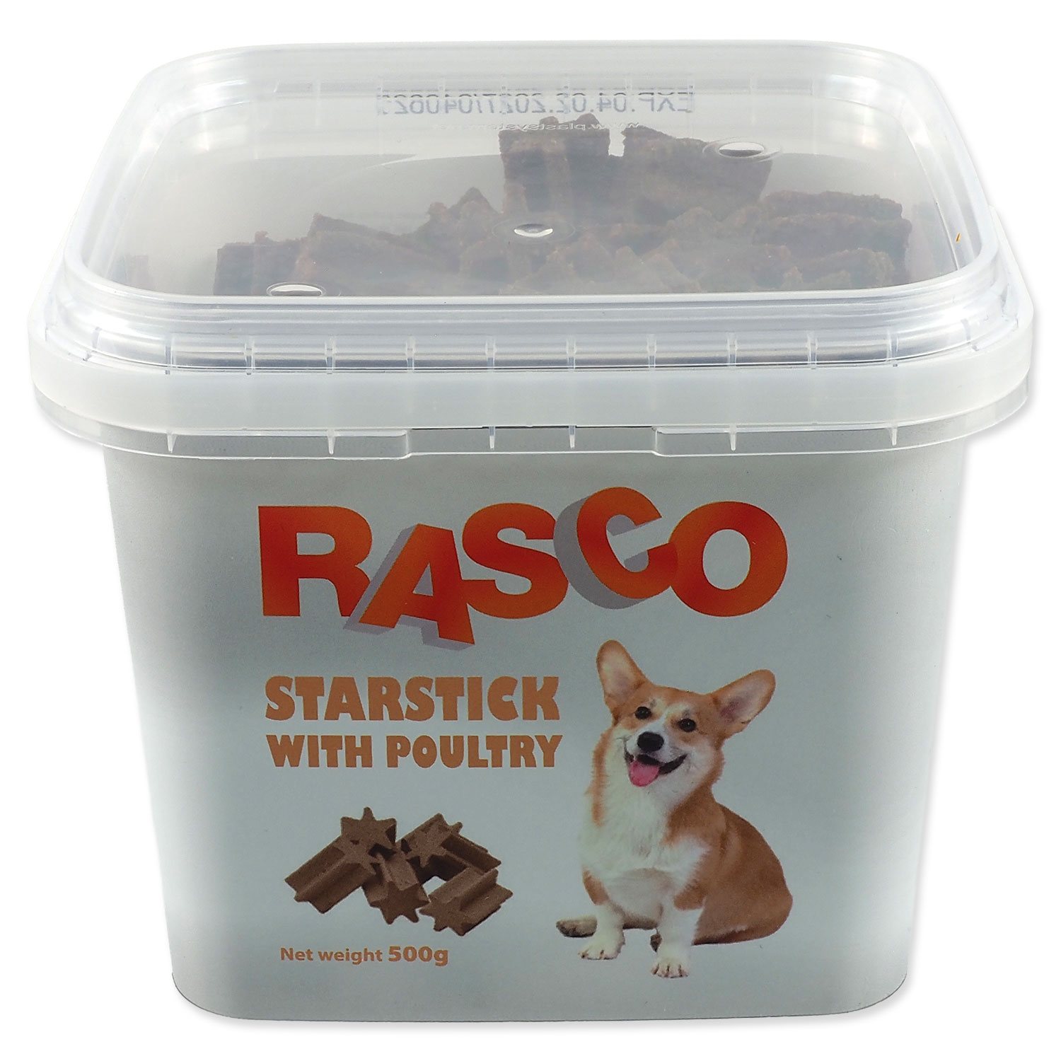 Pochoutka Rasco drůbeží tyčinky s játry 2,5cm 500g-KS