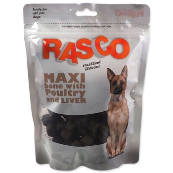 Pochoutka Rasco maxi kost s drůbežím a játry 5cm 450g-KS
