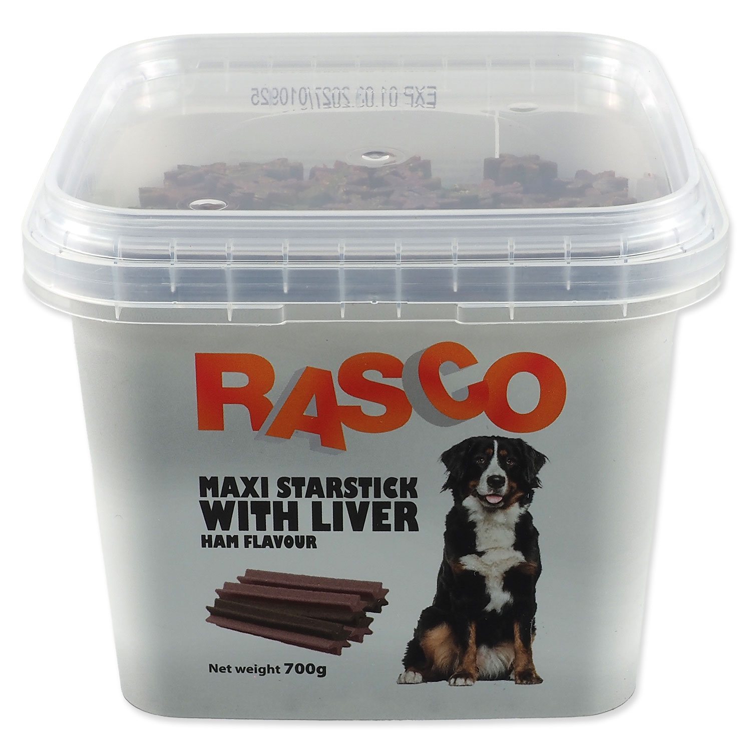 Pochoutka Rasco šunková hvězda s játry 9cm 700g-KS