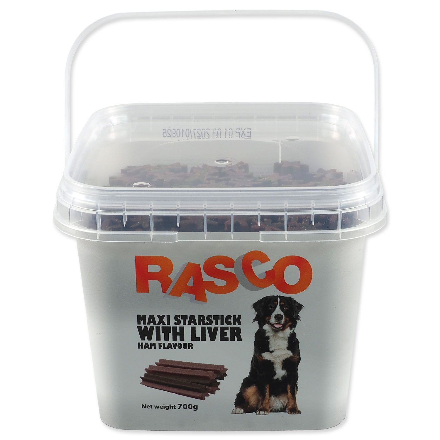 Pochoutka Rasco šunková hvězda s játry 9cm 700g-KS