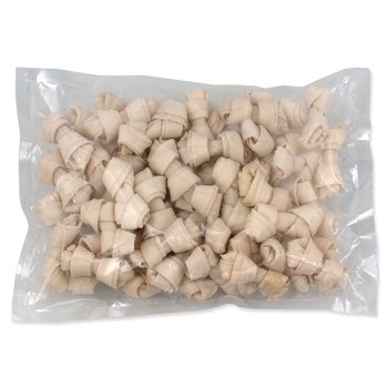 Pochoutka Rasco uzel bůvolí bílý 6,26cm 50ks -KS