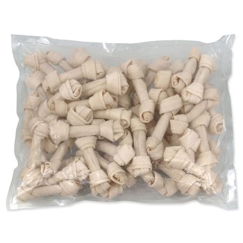 Pochoutka Rasco uzel bůvolí bílý 11cm 50ks -KS