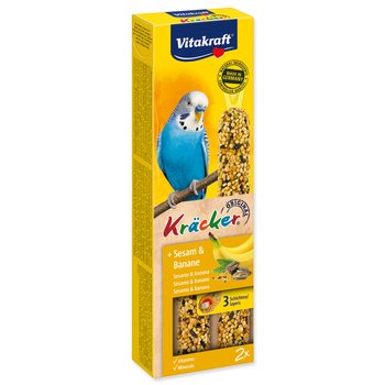 Tyčinky Vitakraft Kracker andulka, s banány 2ks-KS