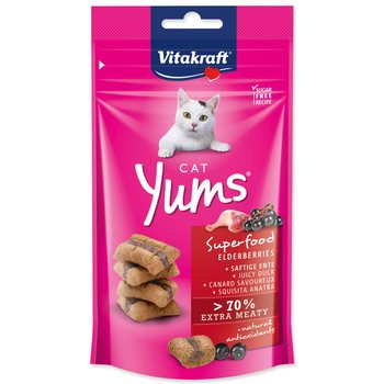 Pochoutka Vitakraft Cat Yums Superfood kachna s bezinkou 40g-KS