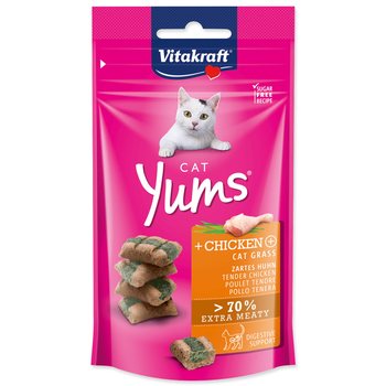 Pochoutka Vitakraft Cat Yums kuře, s kočičí trávou 40g-KS