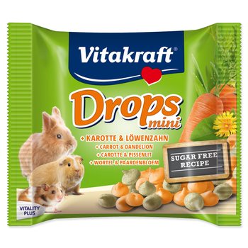 Pochoutka Vitakraft Happy králík, s mrkví, dropsy 40g-KS
