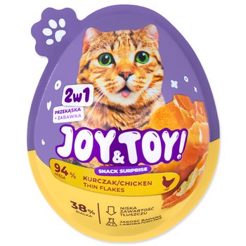 JOY&TOY Surprise egg + Snack pro kočky MIX /18/-KS