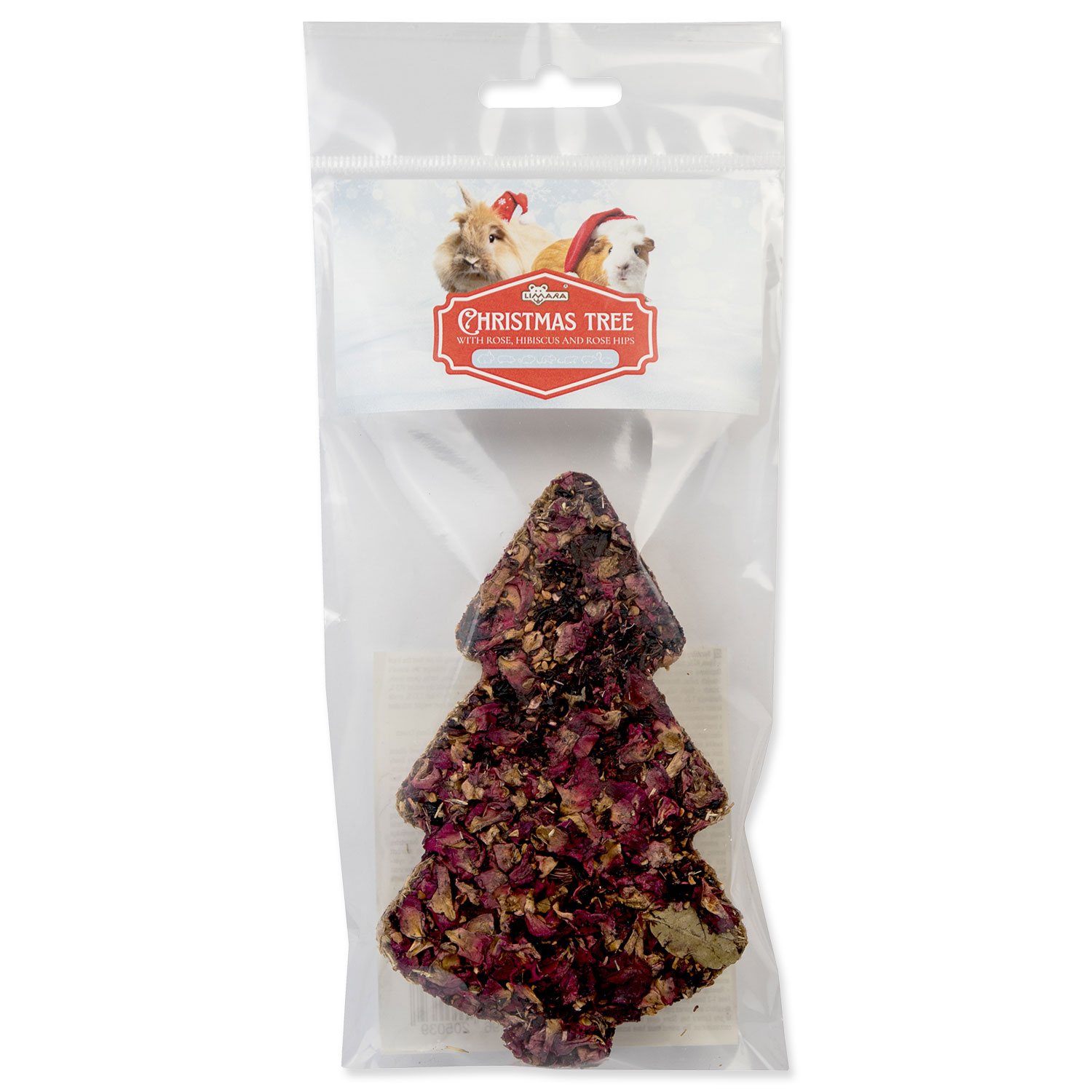 Pochoutka Limara Goody Crunch stromeček Vánoční, šípek, růže a ibišek 80g-KS