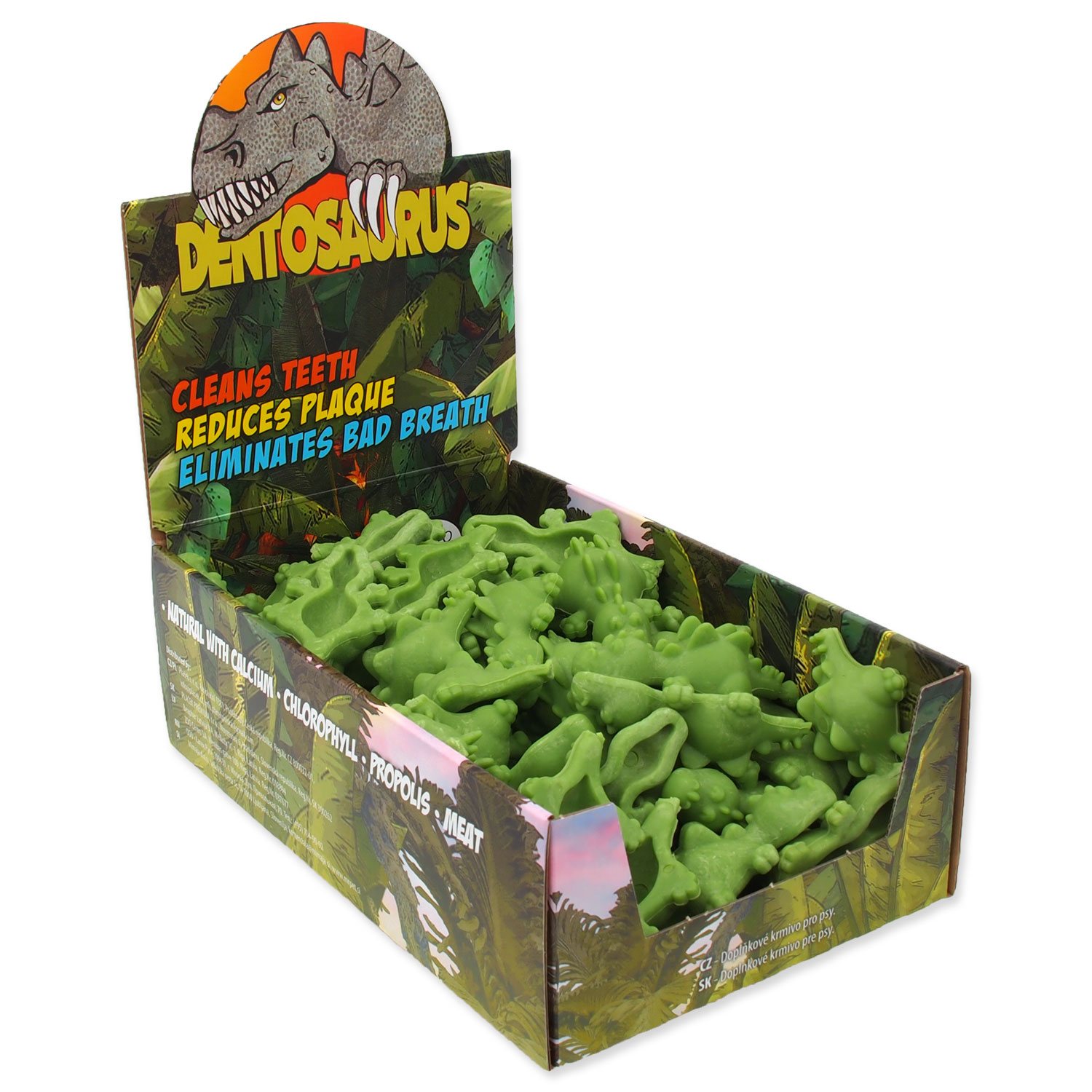 Displej Dentosaurus s chlorofylem 6,5cm 56ks-KS