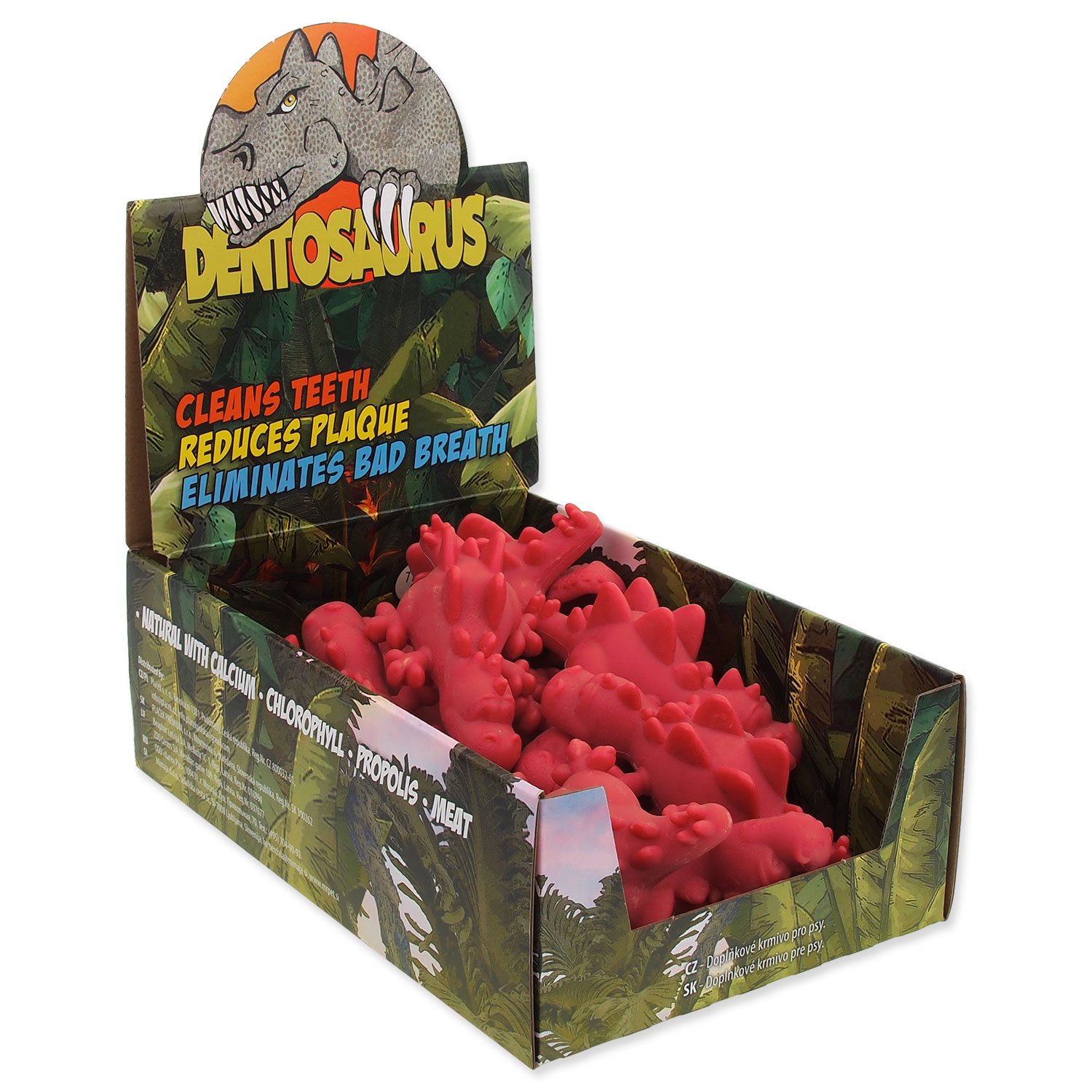 Displej Dentosaurus šunková příchuť 10,5cm 14ks-KS