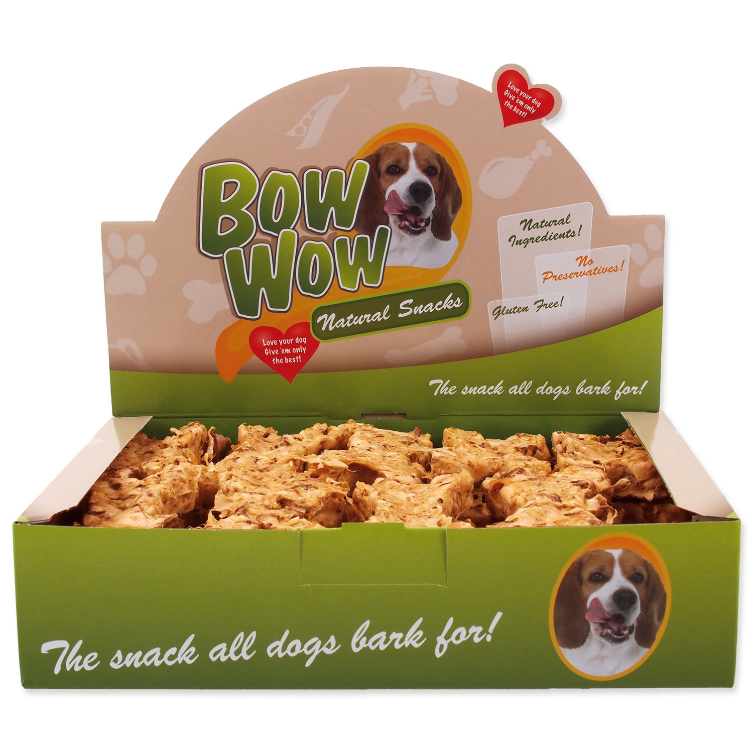 Pochoutka Mira Mar Bow Wow Prebio hovězí a L-Carnitin, kost 30ks-KS