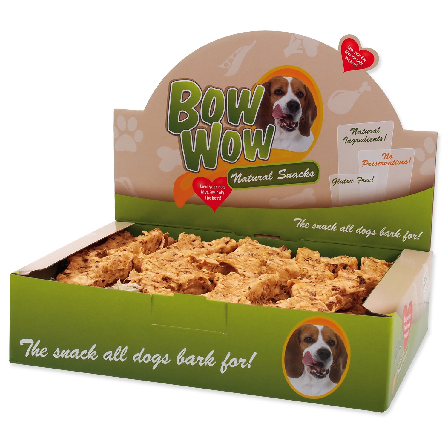 Pochoutka Mira Mar Bow Wow Prebio hovězí a L-Carnitin, kost 30ks-KS