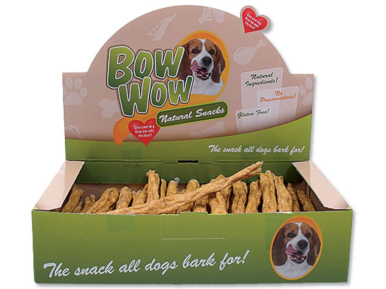 Pochoutka Mira Mar Bow Wow Natural, drůbež a Juka, tyčinky 50ks-KS