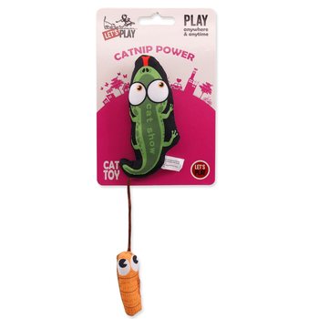 Hračka Let´s Play krokodýl s catnip 17cm-KS