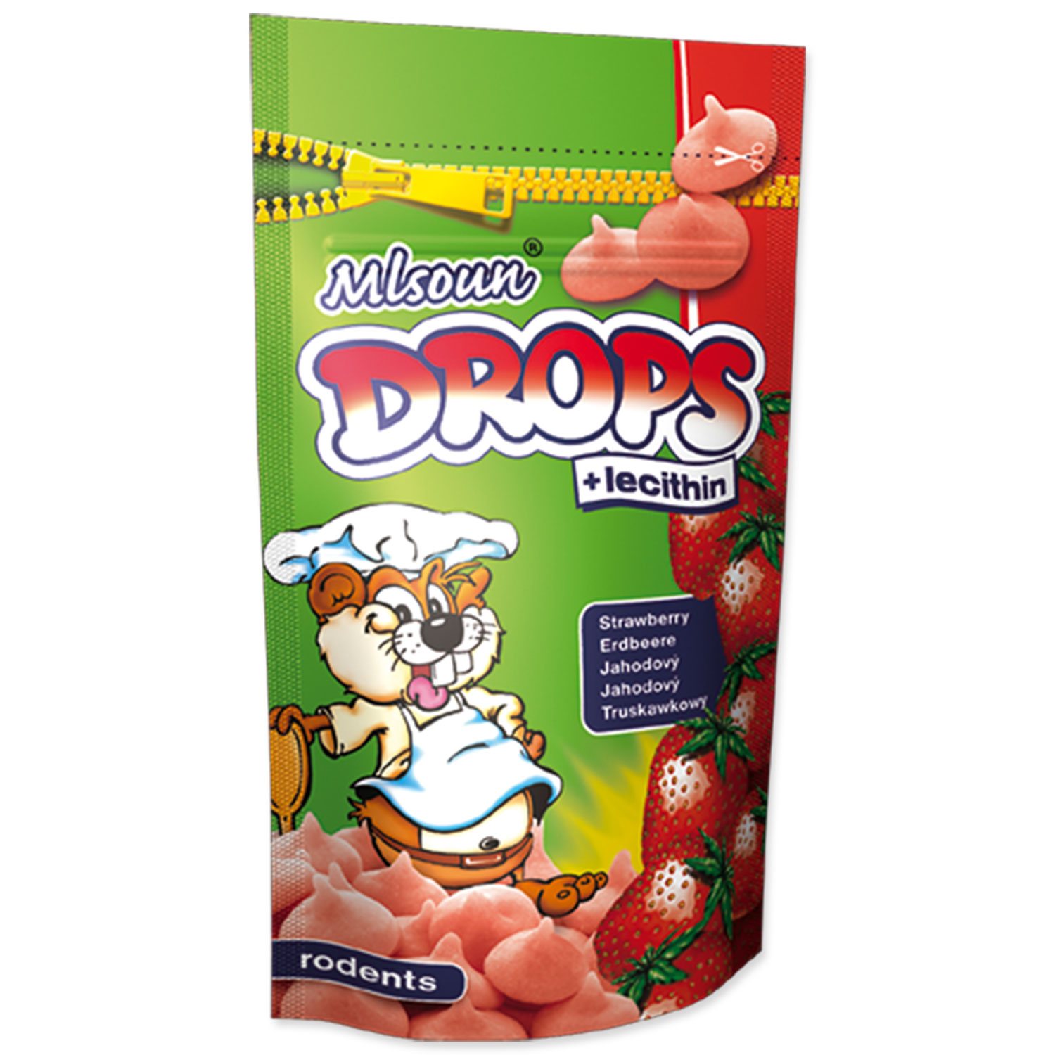 Pochoutka Dafiko Mlsoun jahodové dropsy 75g-KS