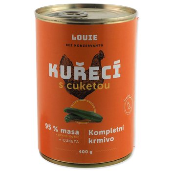 Konzerva LOUIE kuřecí  s cuketou 400g-KS